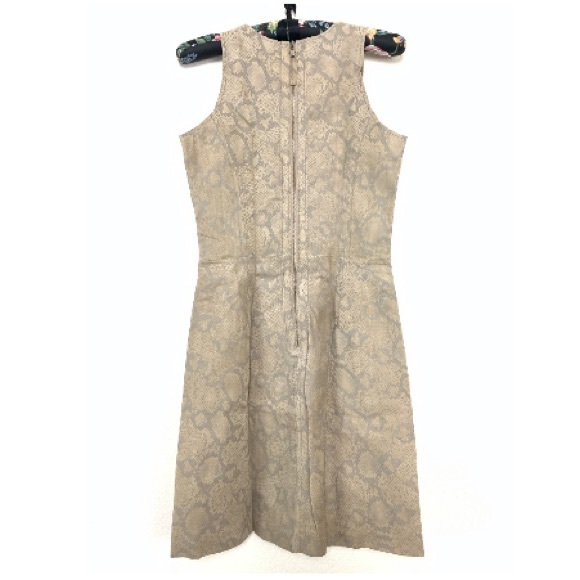 Rebecca Taylor Leather Snake Print Dress #152-971 - Picture 2 of 8